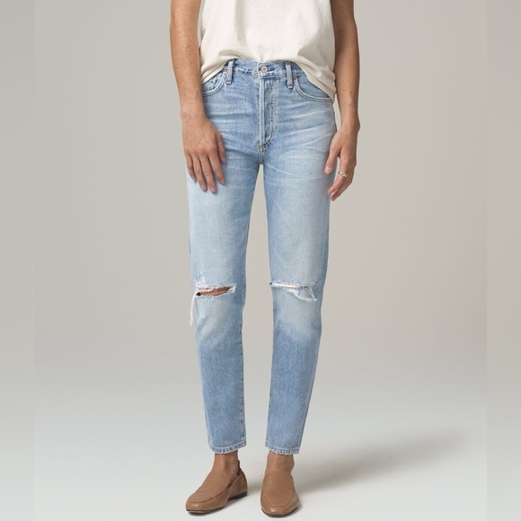 Citizens Of Humanity Denim - Citizens of Humanity Liya Premium Vintage High-Rise Classic Fit Crop Jeans | 24